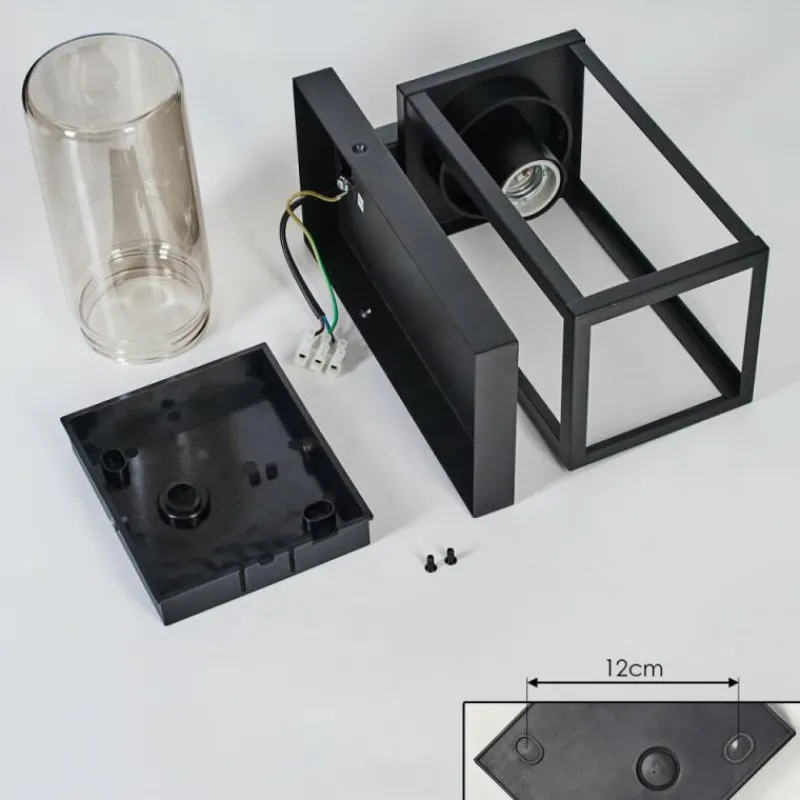 hofstein Portalis Lampe murale d´extérieur Noir, 1 lumière