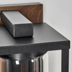 hofstein Portalis Lampe murale d´extérieur Brun, Couleur bois, Noir, 1 lumière