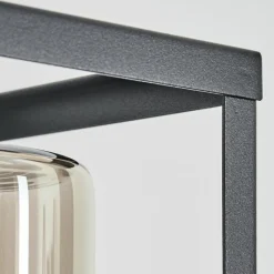 hofstein Portalis Lampe murale d´extérieur Brun, Couleur bois, Noir, 1 lumière, Détecteur de mouvement