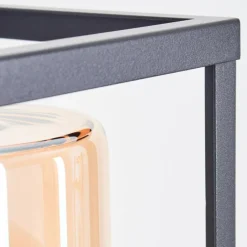 hofstein Portalis Lampe murale d´extérieur Brun, Couleur bois, Noir, 1 lumière, Détecteur de mouvement