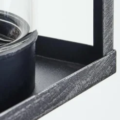 hofstein Portalis Lampe murale d´extérieur Noir, Argenté, 1 lumière, Détecteur de mouvement