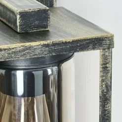 Lampes Dorées-hofstein Portalis Lampe murale d´extérieur Or, Noir, 1 lumière