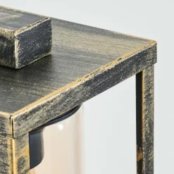 Lampes Dorées-hofstein Portalis Lampe murale d´extérieur Or, Noir, 1 lumière