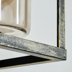 Lampes Dorées-hofstein Portalis Lampe murale d´extérieur Or, Noir, 1 lumière, Détecteur de mouvement