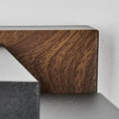 hofstein Portalis Lampe murale d´extérieur Brun, Couleur bois, Noir, 1 lumière