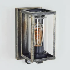 Lampes Dorées-hofstein Portalis Lampe murale d´extérieur Or, Noir, 1 lumière