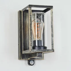 Lampes Dorées-hofstein Portalis Lampe murale d´extérieur Or, Noir, 1 lumière