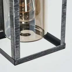 hofstein Portalis Lampe murale d´extérieur Noir, Argenté, 1 lumière