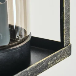 Lampes Dorées-hofstein Portalis Lampe murale d´extérieur Or, Noir, 1 lumière