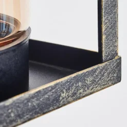 Lampes Dorées-hofstein Portalis Lampe murale d´extérieur Or, Noir, 1 lumière