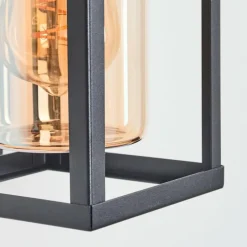 hofstein Portalis Luminaire extérieur, Lampe murale d´extérieur Brun, Couleur bois, Noir, 1 lumière