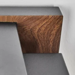 hofstein Portalis Luminaire extérieur, Lampe murale d´extérieur Brun, Couleur bois, Noir, 1 lumière