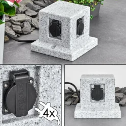 hofstein Prises électriques d'extérieur Malabo Pierre