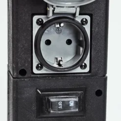 hofstein Prises électriques d'extérieur Gervais Gris, Noir