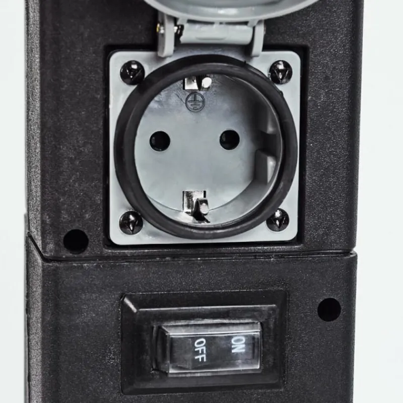 hofstein Prises électriques d'extérieur Gervais Gris, Noir