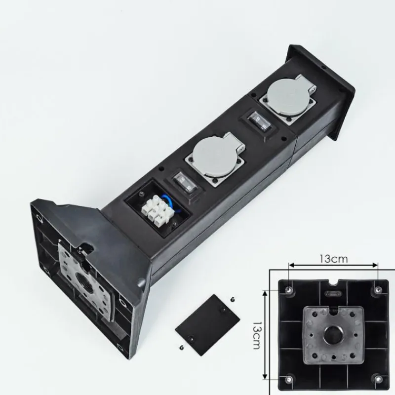 hofstein Prises électriques d'extérieur Gervais Gris, Noir