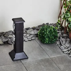 hofstein Prises électriques d'extérieur Gervais Gris, Noir