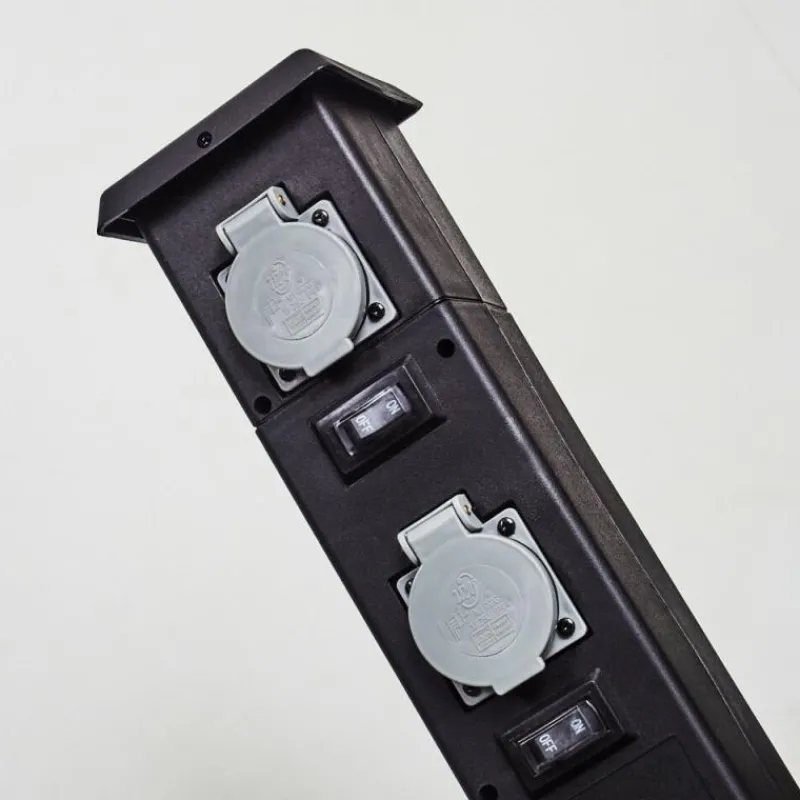 hofstein Prises électriques d'extérieur Gervais Gris, Noir