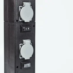 hofstein Prises électriques d'extérieur Gervais Gris, Noir