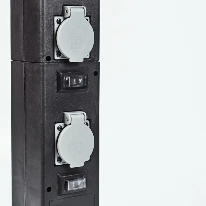 hofstein Prises électriques d'extérieur Gervais Gris, Noir