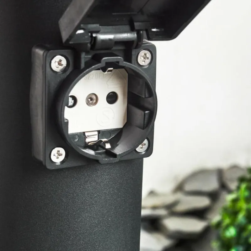 hofstein Prises électriques d'extérieur Ruti Noir