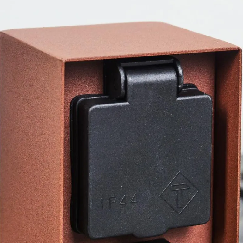 hofstein Prises électriques d'extérieur Abilene Rouille, Noir