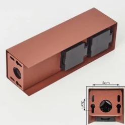 hofstein Prises électriques d'extérieur Abilene Rouille, Noir