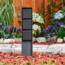 hofstein Prises électriques d'extérieur Reigolil Anthracite, Noir