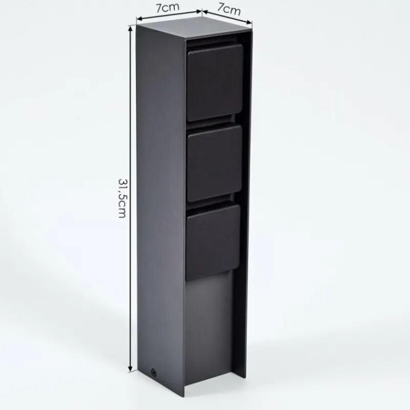 hofstein Prises électriques d'extérieur Reigolil Anthracite, Noir