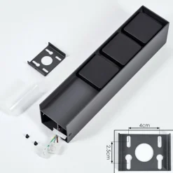 hofstein Prises électriques d'extérieur Reigolil Anthracite, Noir