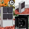 hofstein Prises électriques d'extérieur Reigolil Gris, Noir