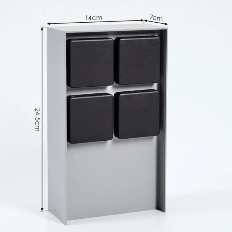 hofstein Prises électriques d'extérieur Reigolil Gris, Noir