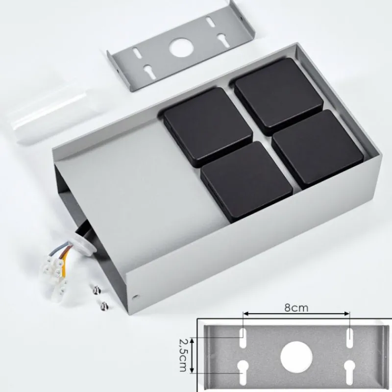 hofstein Prises électriques d'extérieur Reigolil Gris, Noir