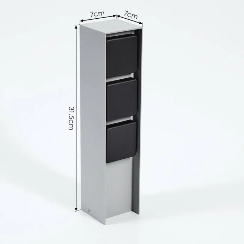 hofstein Prises électriques d'extérieur Reigolil Gris, Noir