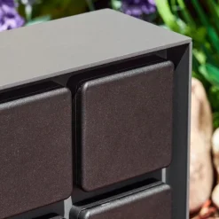 hofstein Prises électriques d'extérieur Reigolil Anthracite, Noir