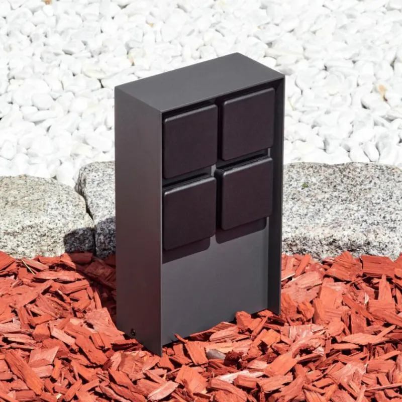 hofstein Prises électriques d'extérieur Reigolil Anthracite, Noir