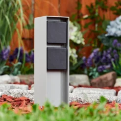 hofstein Prises électriques d'extérieur Reigolil Gris, Noir