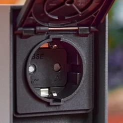 hofstein Prises électriques d'extérieur Reigolil Anthracite, Noir