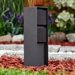 hofstein Prises électriques d'extérieur Reigolil Anthracite, Noir