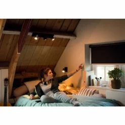 Luminaires Philips Projecteur Philips Hue Ambiance White Runner LED Noir, 1 lumière