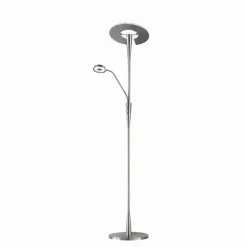 Luminaires Trio Quebec Lampadaire LED Nickel mat, 1 lumière* Éclairage Led