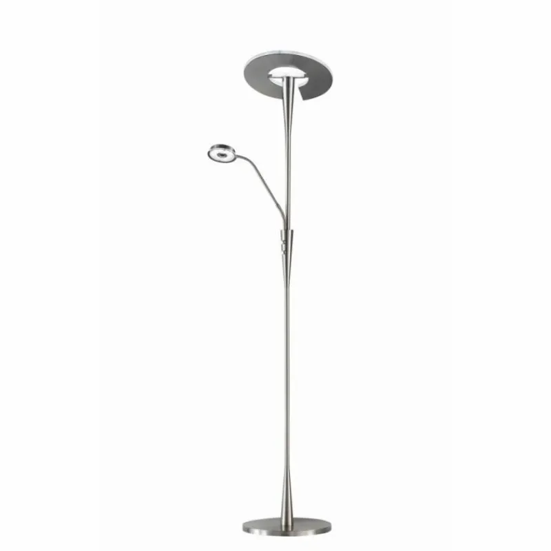 Luminaires Trio Quebec Lampadaire LED Nickel mat, 1 lumière* Éclairage Led