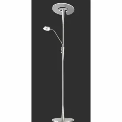 Luminaires Trio Quebec Lampadaire LED Nickel mat, 1 lumière* Éclairage Led