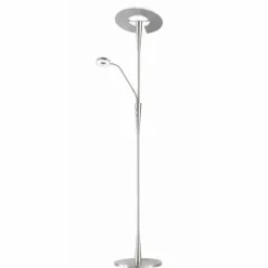 Luminaires Trio Quebec Lampadaire LED Nickel mat, 1 lumière* Éclairage Led