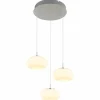Luminaires Globo Lighting Quintara Suspension LED Nickel mat, 1 lumière