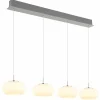 Luminaires Globo Lighting Quintara Suspension LED Nickel mat, 1 lumière