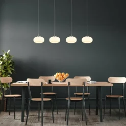 Luminaires Globo Lighting Quintara Suspension LED Nickel mat, 1 lumière