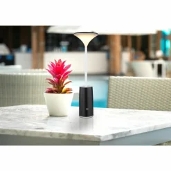 Luminaires Globo Lighting Quirin Lampe à poser LED Noir, Blanc, 1 lumière* Lampes À Poser