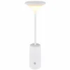 Luminaires Globo Lighting Quirin Lampe à poser LED Blanc, 1 lumière* Éclairage Led