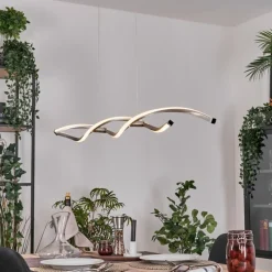 hofstein Radogna Suspension, Suspension LED Argenté, 2 lumières